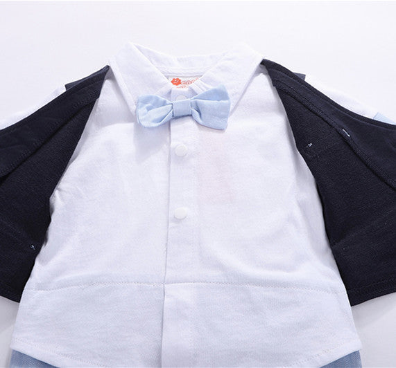 Faux-two Bodysuit And Vest Set, zoerea.com