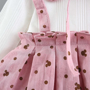 Baby Girl's Cartoon Allover Faux-two Dress, zoerea.com
