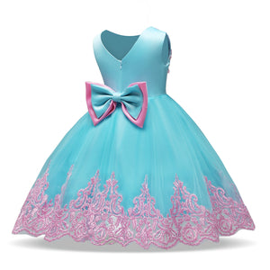 Baby Kids Girl Party Bow Princess Flower Wedding Bridesmaid Dress, zoerea.com