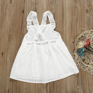 Girls Clothing White Beading Princess Party Summer Dresses For Girl, zoerea.com