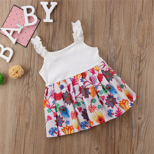 0-24M Baby Girl floral dress baby girl cotton fashion dress baby dress, zoerea.com