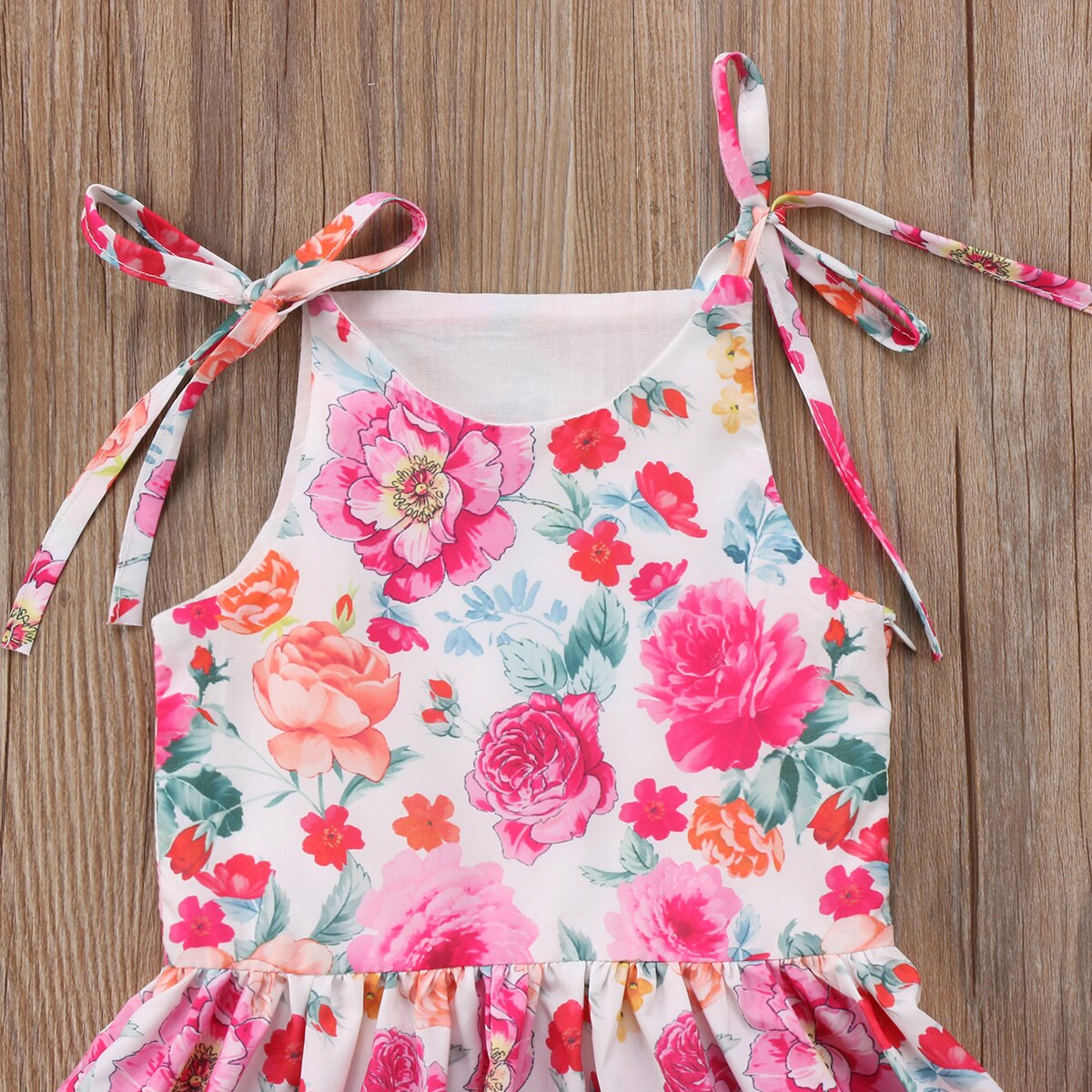 Kid Baby Girl Floral Princess Strap Sundress Summer Casual Dress, zoerea.com