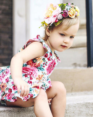 Kid Baby Girl Floral Princess Strap Sundress Summer Casual Dress, zoerea.com