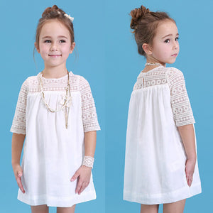 Princess Kids Baby Girls Dress Lace Floral Party Dress Gown, zoerea.com