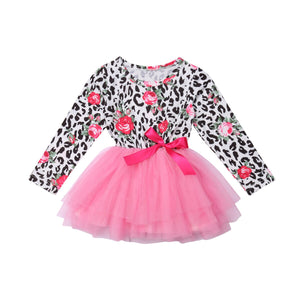 Floral Toddler Kids Baby Girls Dress Princess Pageant Party Lace Dress, zoerea.com