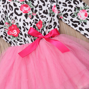 Floral Toddler Kids Baby Girls Dress Princess Pageant Party Lace Dress, zoerea.com