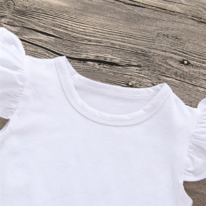 Newborn Baby Girl Clothes Set baby girl T-shirt Tops+Plaid 2PCS Baby, zoerea.com