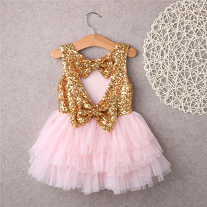 Kids Baby Girl Sequins Dress Party Dresses Bridesmaid Dress Gown baby, zoerea.com