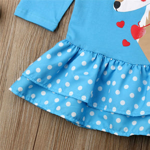 Baby Girl Cartoon Cotton 2019 New Fashion Dress Polka Dots Dress, zoerea.com