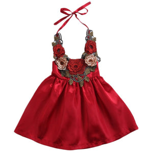 Toddler Kids Baby Girls Party Flowers Dress Formal Pageant Dresses, zoerea.com