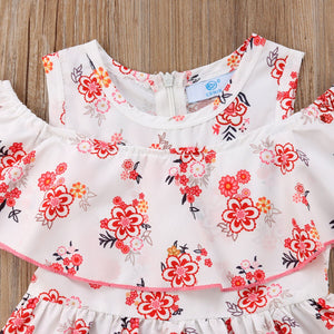 Baby Toddler Kids Girl Floral Casual Dress Baby Girl Toddler Kids Dress, zoerea.com