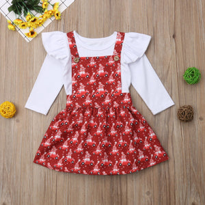 Xmas Toddler Baby Girl Clothes Romper Bodysuit Jumpsuit Floral Outfits, zoerea.com