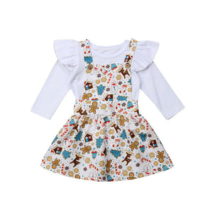 Xmas Toddler Baby Girl Clothes Romper Bodysuit Jumpsuit Floral Outfits, zoerea.com