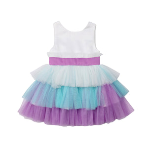 Kids Girl Flower Princess Formal Pageant Holiday Wedding Bridesmaid Dress, zoerea.com