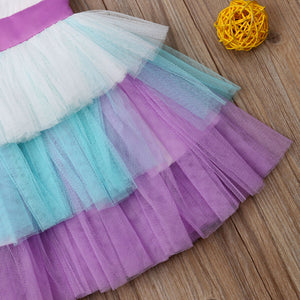 Kids Girl Flower Princess Formal Pageant Holiday Wedding Bridesmaid Dress, zoerea.com