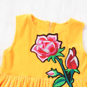 Girls Kids Summer Flower Clothes Outfits Princess Casual Tutu Dress, zoerea.com