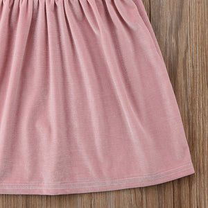 NEW Girls Kids Sleeveless Velvet Clothing Sundress Spring Casual Dress, zoerea.com
