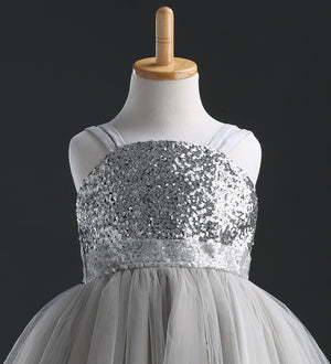 Kids Baby Girls Princess Sequins Party Gown Formal Bridesmaid Dresses, zoerea.com