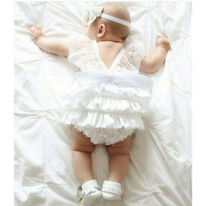 New Kids Baby Girl Clothes Cute Lace Floral Romper Jumpsuit Outfits, zoerea.com