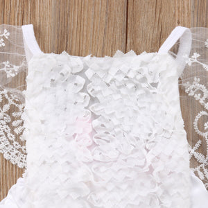 New Kids Baby Girl Clothes Cute Lace Floral Romper Jumpsuit Outfits, zoerea.com
