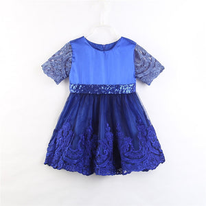 Girl Kids Baby Summer Casual Clothes Party Pageant Princess Flower Dress, zoerea.com