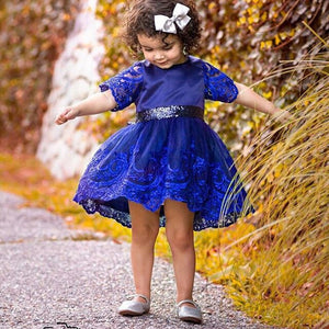 Girl Kids Baby Summer Casual Clothes Party Pageant Princess Flower Dress, zoerea.com