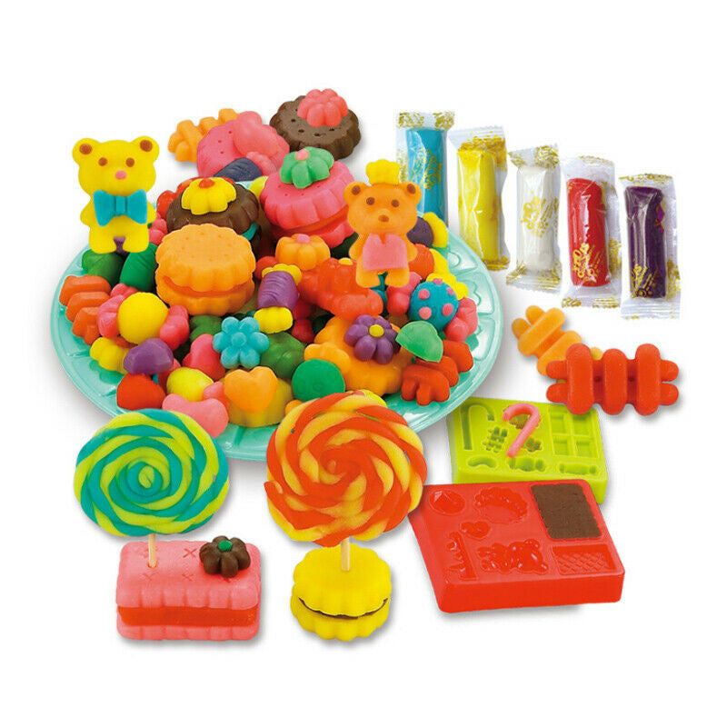 Newest Modeling Dough Hamburger Sandwich Ice Cream Playdough Set, zoerea.com