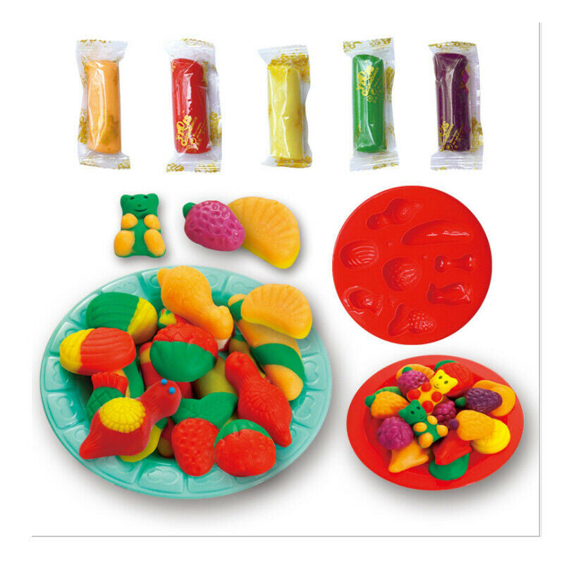 Newest Modeling Dough Hamburger Sandwich Ice Cream Playdough Set, zoerea.com