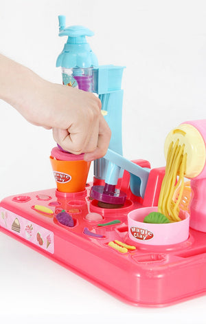 DIY Playdough Clay Dough Plasticine Ice Cream Machine Mould Play Kit, zoerea.com