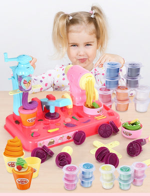 DIY Playdough Clay Dough Plasticine Ice Cream Machine Mould Play Kit, zoerea.com