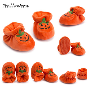 Halloween Pumpkin Toddler Baby Girls Boys Casual Crib Soft Shoes 0-18M, zoerea.com