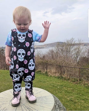 Halloween Infant Baby Boy Girl Skull Romper Sleeveless Cotton Jumpsuit, zoerea.com