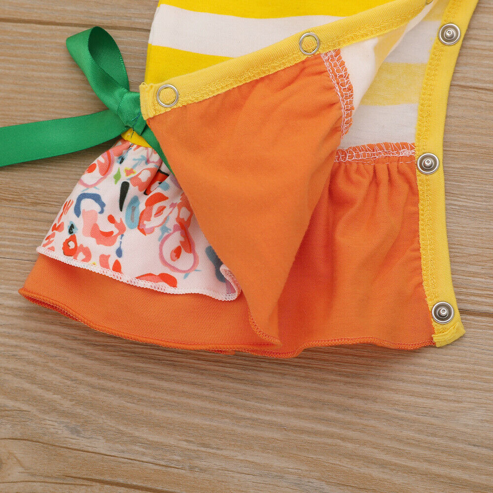 Newborn Baby Girl Boy Halloween Clothes Pumpkin Romper Jumpsuit, zoerea.com