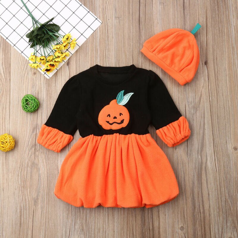 Toddler Infant Baby Girl Autumn Winter Clothing Halloween Tutu Dress, zoerea.com