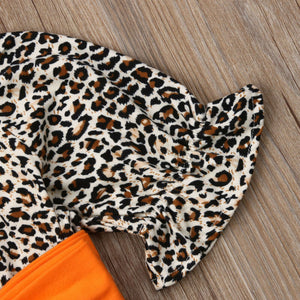 Baby Girl Kid Leopard Romper Dress Halloween Pumpkin Dresses, zoerea.com