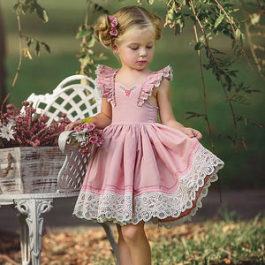 Kids Baby Flower Girls Dresses Pageant Birthday Party Wedding, zoerea.com