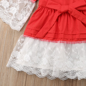 Newborn Kids Baby Girl Fashion Princess Party Lace Dress Headband Outfit, zoerea.com