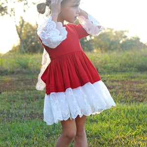 Newborn Kids Baby Girl Fashion Princess Party Lace Dress Headband Outfit, zoerea.com