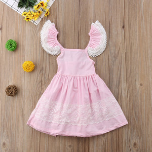 Toddler Baby Girls Sweet Sleeveless Tutu Party Tull Princess Dress, zoerea.com