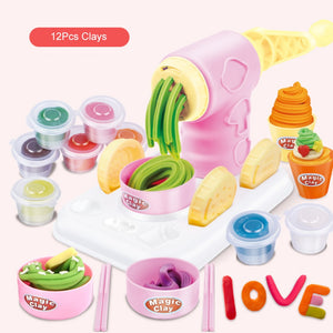 DIY Playdough Clay Dough Plasticine Ice Cream Machine Mould Play Kit, zoerea.com