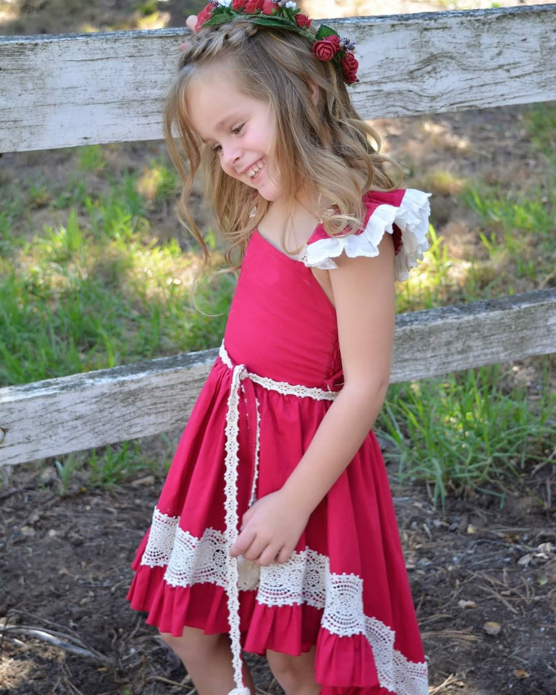 2019 Summer Boho Sleeveless Lace Dress Birthday Party Princess Tutu Dresses, zoerea.com