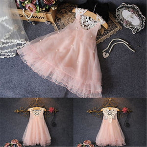 Flower Baby girl Summer Princess Dress Party Wedding Lace Dress, zoerea.com