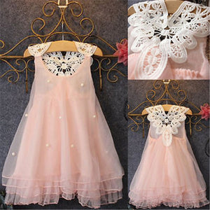 Flower Baby girl Summer Princess Dress Party Wedding Lace Dress, zoerea.com