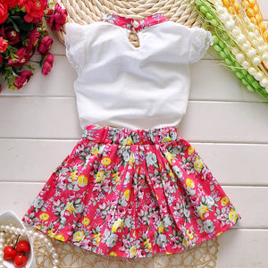 Baby Kids Girls Cute Cotton Summer Clothes Fashion Floral Casual Dress, zoerea.com