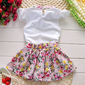 Baby Kids Girls Cute Cotton Summer Clothes Fashion Floral Casual Dress, zoerea.com