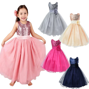 Baby Girl Party Wedding Formal High Waist Prince Evening Dress, zoerea.com