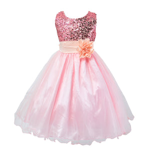 Baby Girl Party Wedding Formal High Waist Prince Evening Dress, zoerea.com