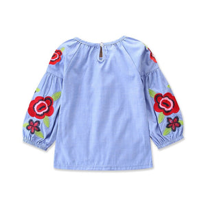 Baby Kids Girls Summer Denim Clothes Jeans Shirt Dress Girl Denim Dress, zoerea.com