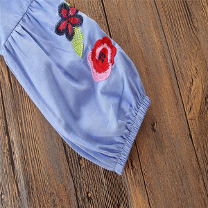 Baby Kids Girls Summer Denim Clothes Jeans Shirt Dress Girl Denim Dress, zoerea.com