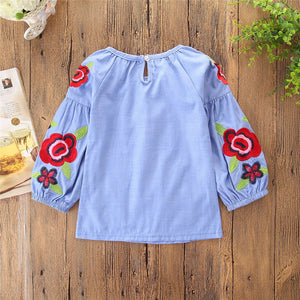 Baby Kids Girls Summer Denim Clothes Jeans Shirt Dress Girl Denim Dress, zoerea.com